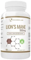 Witaminy i minerały - Progress Labs, Lions' Mane 500 Mg Ekstrakt Z Owocni Soplówki Jeżowatej 60 Kaps. - miniaturka - grafika 1
