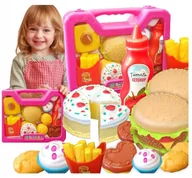 Zabawki AGD - Zestaw kuchenny plastikowe jedzenie do zabawy kuchnia dla dzieci akcesoria - miniaturka - grafika 1