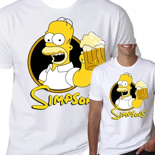 T-Shirt Koszulka Simpsons Homer Piwo Beer Xxl 0580 - Koszulki męskie - miniaturka - grafika 1