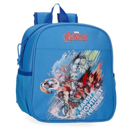 Joumma Marvel Avengers Heroes Plecak przedszkolny Niebieski 21x25x10 cms 5,25l Poliester, Niebieski, Talla única, plecak przedszkolny