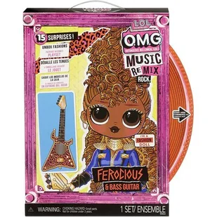 LOL Surprise LOL Surprise OMG Remix Rock Lalka Ferocious z Gitarą Basową 577591 KUP Z DOSTAWĄ TEGO SAMEGO DNIA DO NAJWIĘKSZYCH MIAST 0000045550 - Lalki dla dziewczynek - miniaturka - grafika 1