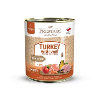 POKUSA Premium Selection karma mokra dla młodego psa, szczeniaka Indyk z Cielęciną 800g - Mokra karma dla psów POKUSA Premium Selection karma mokra dla młodego psa, szczeniaka Indyk z Cielęciną 800g - Mokra karma dla psów - miniaturka - grafika 1