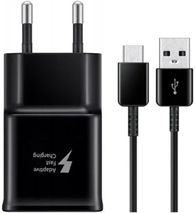 Ładowarka sieciowa 15W Samsung FastCharge EP-TA200 + kabel USB typ C ORYG - Ładowarki do telefonów - miniaturka - grafika 1