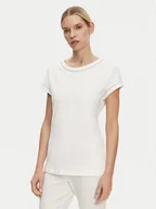 Koszulki i topy damskie - Luisa Spagnoli T-Shirt Brescello 542123 Biały Regular Fit - miniaturka - grafika 1