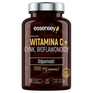 Witaminy i minerały - Essensey Witamina C + cynk, bioflawonoidy, Suplement diety, 90 kapsułek - miniaturka - grafika 1