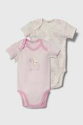 Body dla niemowląt - United Colors of Benetton body bawełniane niemowlęce 2-pack - miniaturka - grafika 1