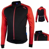 Bluzy na rower - Rogelli, Bluza męska, CALUSO 2.0, czarny, rozmiar L - miniaturka - grafika 1