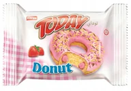Ciastka - CIASTKA biszkopty DONUT Z NADZIENIEM Truskawkowym 24x50g - miniaturka - grafika 1
