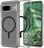 Etui i futerały do telefonów - Spigen Etui Ultra Hybrid OneTap Metal Ring do Pixel 8, przezroczysto-czarne - miniaturka - grafika 1