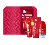Zestawy kosmetyków damskich - AA Men Active - zestaw (Krem outdoorowy SPF30 50ml + Żel do mycia twarzy 150ml + Antyperspirant) - miniaturka - grafika 1