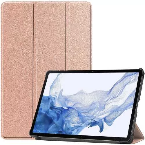 Bizon Etui Case Tab Croc do Samsung Galaxy Tab S8 / S7, różowozłote