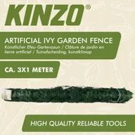 Sztuczne kwiaty - KINZO ZIELONA ŚCIANA 3x1M - miniaturka - grafika 1