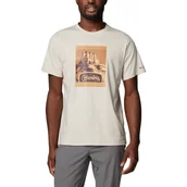 Koszulki męskie - T-shirt męski Columbia CSC Seasonal Logo Tee dark stone/arid trails - L - miniaturka - grafika 1