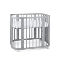 Łóżeczka i kojce - Waldin łóżeczko 5w1 z materacem Szare - miniaturka - grafika 1