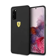 Etui i futerały do telefonów - Ferrari Hardcase FESSIHCS62BK S20 G980 czarny/black Silicone - miniaturka - grafika 1