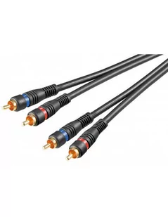 Goobay 0.2 m 2 X wtyczka cinch na 2 X wtyk cinch 50433-GB - Kable - miniaturka - grafika 2