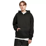 Bluzy męskie - Urban Classics Ultra Heavy Hoody, męska bluza z kapturem z zamkiem błyskawicznym, dostępna w wielu różnych kolorach, rozmiary od XS do 5XL, czarny, XS - miniaturka - grafika 1