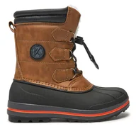 Buty zimowe męskie - Śniegowce Kimberfeel Jarek M Brązowy - miniaturka - grafika 1