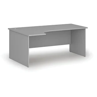 Biurko narożne PRIMO GRAY, 1800 x 1200 mm, lewe, szare - Biurka - miniaturka - grafika 1