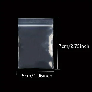 TEMU 500-Pack PVC Wielokrotnego Użytku Przezroczystych Torbek Na Biżuterię, Samoszczelnego Zamka Błyskawicznego, Przeciwstarzeniowe, W Zróżnicowanych - Inne - miniaturka - grafika 1
