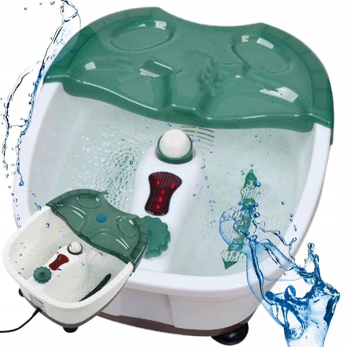 MASAŻER DO STÓP WODNY HYDROMASAŻ SPA BĄBELKI PODGRZEWANIE WIBRACJE GRZANIE