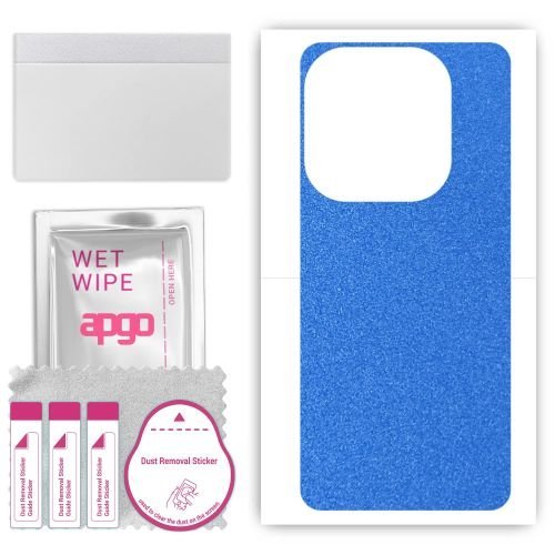 folia naklejka skórka strukturalna na TYŁ do Infinix Smart 8 Plus - Niebieski Pastel Matowy - apgo SKINS