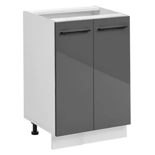 Szafka kuchenne stojąca Frida 60 cm kolor grafitowy połysk - Szafki kuchenne - miniaturka - grafika 1