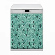 Dekoracje domu - Osłona Bluedecor Magnes na zmywarkę Egzotyczne palmy 60x80 - miniaturka - grafika 1