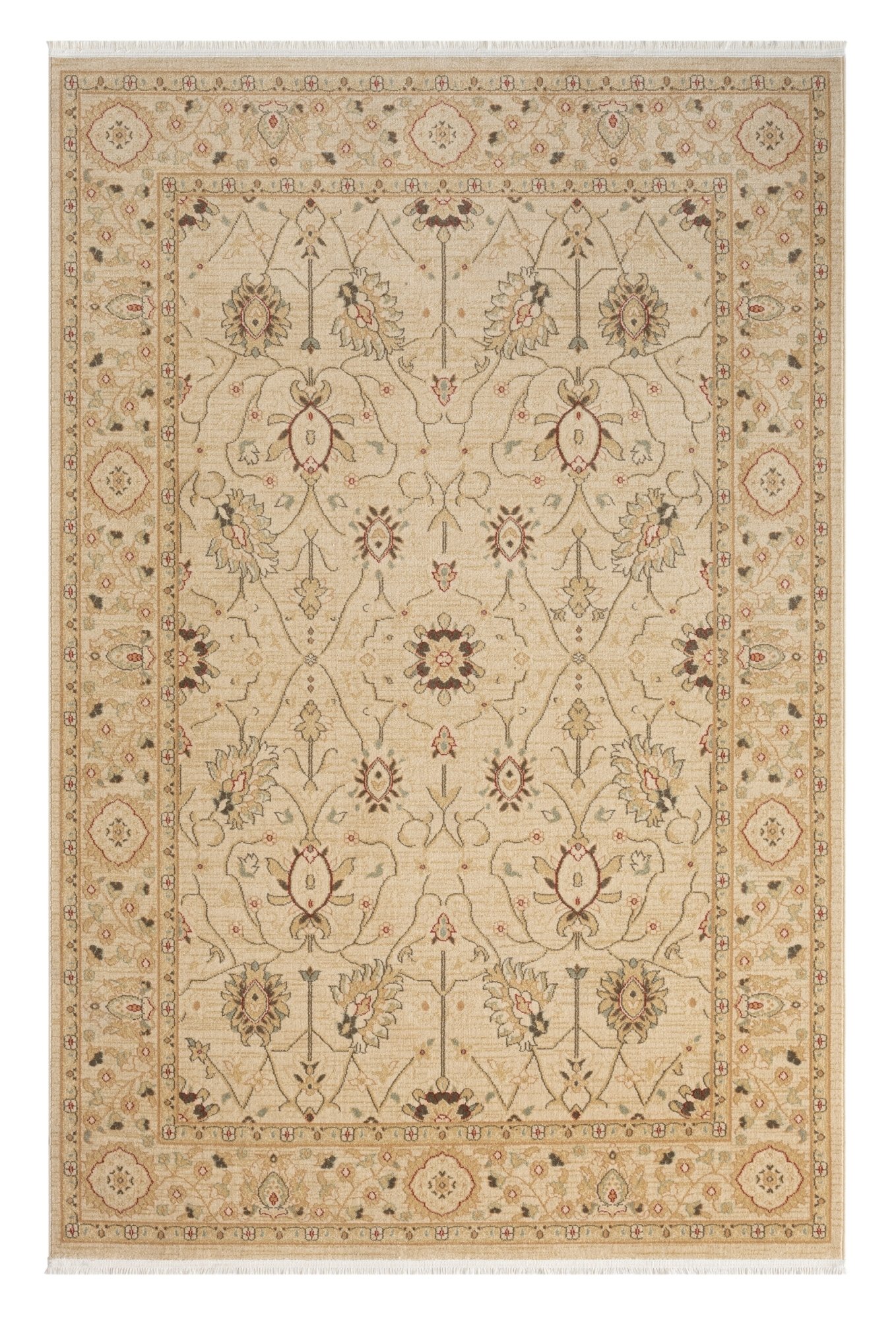 Dywan MY-RUG, dywan z krótkim włosiem Ben 1, 290x200, orientalny wygląd, szlachetny połysk, złoty, klasyczny wzór, prostokątny