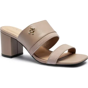 Tommy Hilfiger Skórzane sandały - Sandały damskie - miniaturka - grafika 1