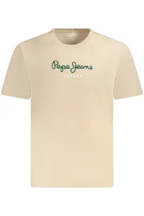 PEPE JEANS KOSZULKA Z KRÓTKIM RĘKAWEM MĘSKA BEŻOWA - Portfele - miniaturka - grafika 1