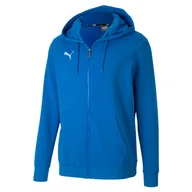 Bluzy sportowe męskie - Bluza męska Puma teamGOAL 23 Casuals Hooded Jacket niebieska - miniaturka - grafika 1