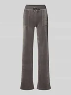 Spodnie damskie - Spodnie dresowe z niskim stanem z elastycznym pasem model ‘LAYLA’ - miniaturka - grafika 1