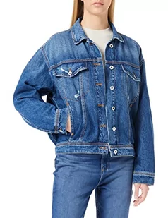MUSTANG Damska kurtka jeansowa Luise Denim, niebieski 500, L - Kurtki damskie - miniaturka - grafika 1