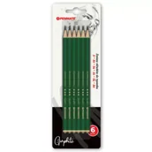 Ołówki - Zestaw ołówków miękkich PENMATE do rysunku na blistrze 6szt. - miniaturka - grafika 1