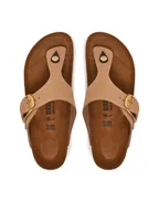 Klapki i japonki damskie - Birkenstock Japonki Gizeh Big Buckle LENB 1024007 Różowy - miniaturka - grafika 1