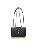 Torebki damskie - Steve Madden Torebka Bcala Crossbody SM13000617-02002-BOB Czarny - miniaturka - grafika 1