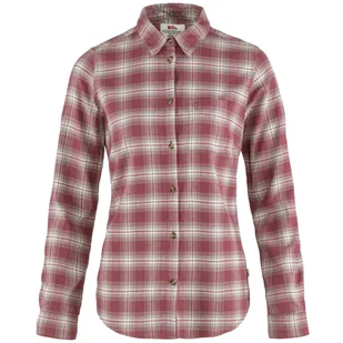 Koszula damska Fjällräven Övik Flannel Shirt W Rozmiar: S / Kolor: różowy - Koszulki sportowe damskie - miniaturka - grafika 1
