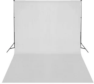Teleskopowy statyw do tła z białym tłem VIDAXL - Tła fotograficzne - miniaturka - grafika 1
