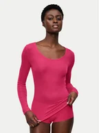 Piżamy damskie - Triumph Koszulka piżamowa Bauty Layers 10225060 Różowy Slim Fit - miniaturka - grafika 1