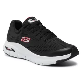 Sneakersy damskie - SKECHERS Sneakersy Arch Fit 232040/BKRD Black/Red - grafika 1