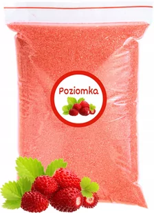 Cukier Do Waty Cukrowej Poziomka 1kg Poziomkowy Kolorowy Czerwony Suchy - Cukier i słodziki - miniaturka - grafika 1