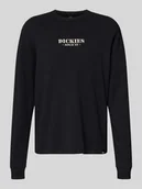 Koszulki męskie - Bluzka z długim rękawem, wyhaftowanym logo i okrągłym dekoltem - miniaturka - grafika 1