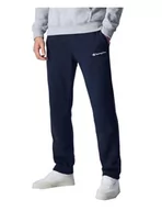 Spodenki męskie - Champion Legacy Authentic Pants-Logo Powerblend polar Rib Cuff męskie spodnie dresowe, Granatowy, L - miniaturka - grafika 1