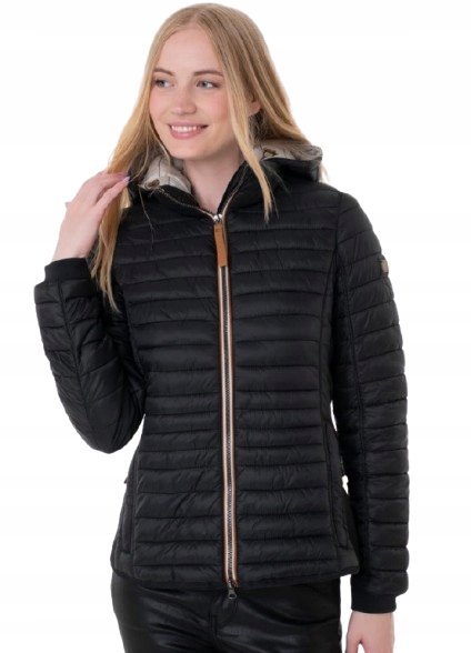 CAMEL ACTIVE KURTKA DAMSKA PIKOWANA Z KAPTUREM CZARNA 44 J9A