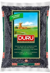 FASOLA CZARNA 1kg DURU - Ziarna i nasiona roślin strączkowych - miniaturka - grafika 1