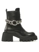 Botki damskie - Badura Trapery 8099 Czarny - miniaturka - grafika 1