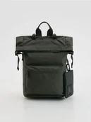 Torby męskie - Reserved - Plecak z rolowanym zapięciem - jasny zielony - miniaturka - grafika 1