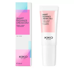 KIKO Milano Smart Radiance Cream krem nawilżający baza i rozświetlacz 03 Glowing Rose 35ml - Bazy pod makijaż - miniaturka - grafika 1