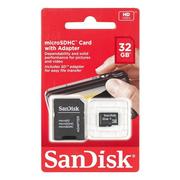 Karty pamięci - SanDisk MicroSDHC 32GB + adapter (SDSDQB-032G-B35 / 108097) - miniaturka - grafika 1